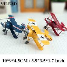 Load image into Gallery viewer, VILEAD Iron Retro Airplane Figurines