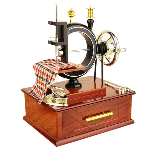 Vintage Simulation Sewing Machine Music Box