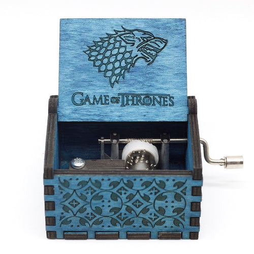 Antique Carved Wood Game Of Thrones Star wars Music Box