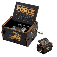 Load image into Gallery viewer, Antique Carved Wood Game Of Thrones Star wars Music Box