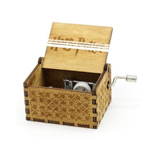 Load image into Gallery viewer, Antique Carved Wood Game Of Thrones Star wars Music Box