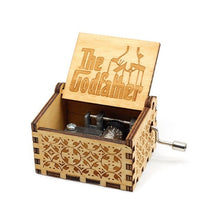 Load image into Gallery viewer, Antique Carved Wood Game Of Thrones Star wars Music Box