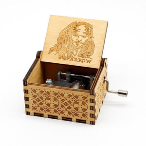 Antique Carved Wood Game Of Thrones Star wars Music Box