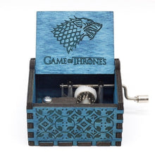 Load image into Gallery viewer, Antique Carved Wood Game Of Thrones Star wars Music Box