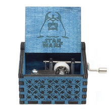 Load image into Gallery viewer, Antique Carved Wood Game Of Thrones Star wars Music Box