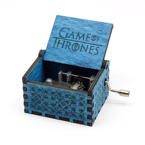 Antique Carved Wood Game Of Thrones Star wars Music Box