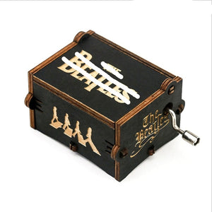 Antique Carved Wood Music Box