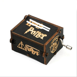 Antique Carved Wood Music Box